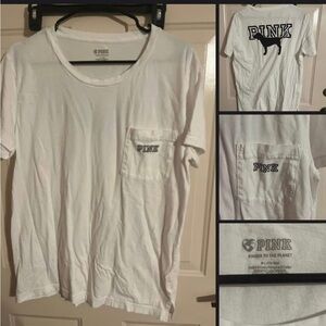 PINK Victoria's Secret White Women’s Shirt